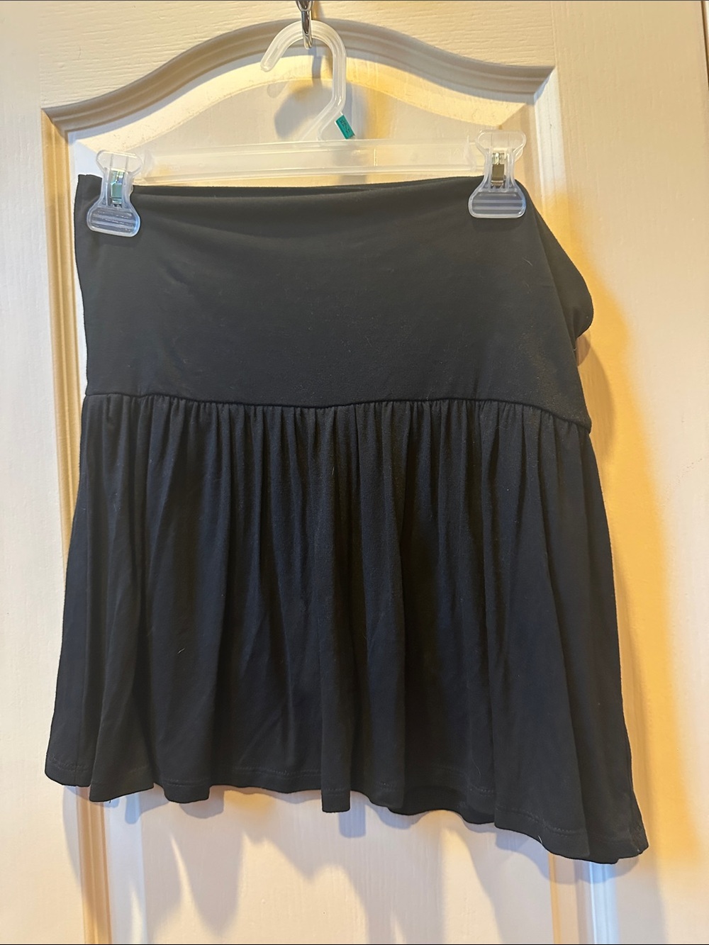 No Boundaries Black Flared Skater Skirt with Wide Waistband